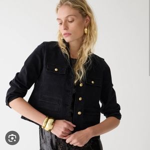 J. Crew Black Jacket with Gold Buttons